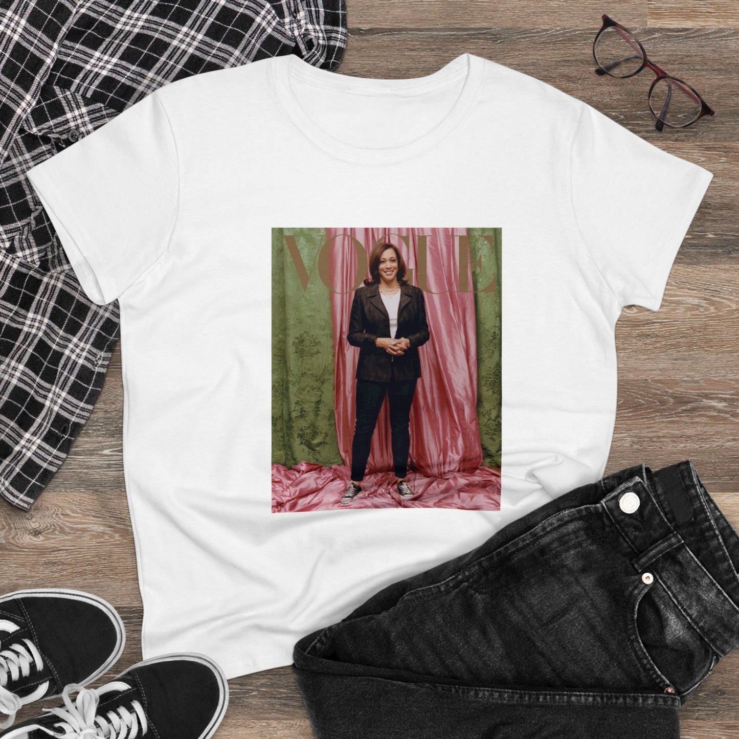 Kamala Harris AKA Vogue Cover - Women's Midweight Cotton Tee