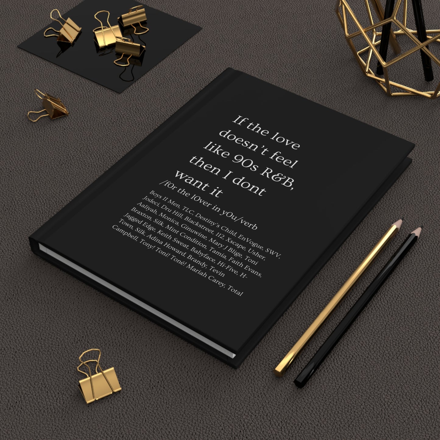 90s Love Hardcover Journal Matte