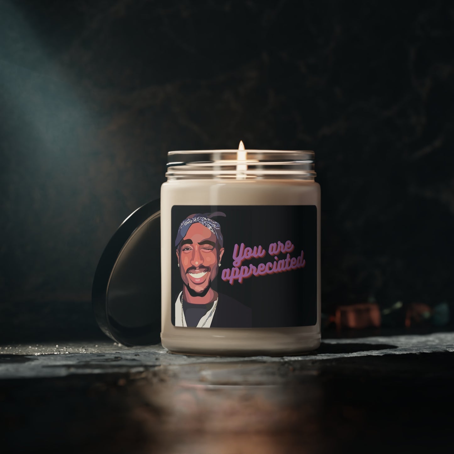Tupac Scented Soy Candle, 9oz